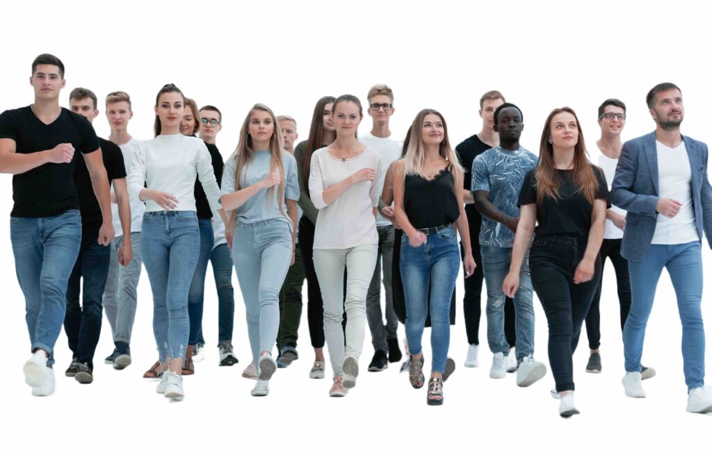 Confident students ready to accomplish their goals in life.