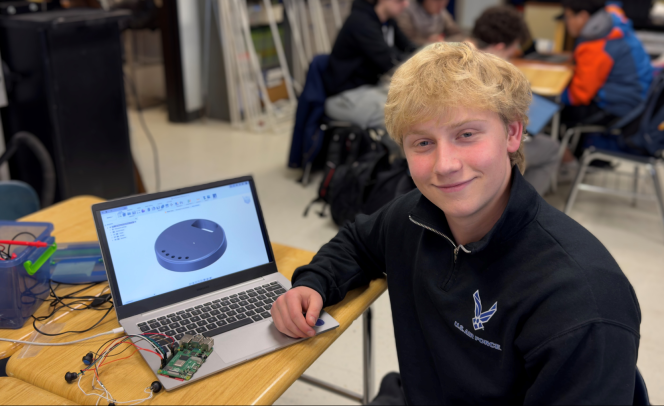 Student from Princeton High participating in the competition